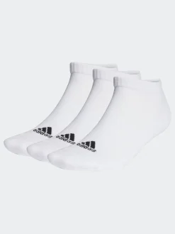 adidas White Cushioned Low Cut Socks 3 Pack