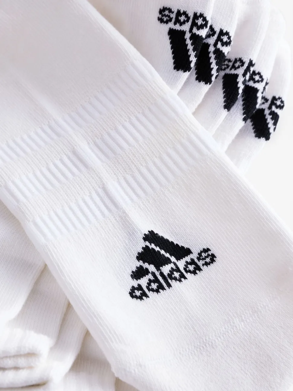 adidas White Cushioned Low Cut Socks 3 Pack