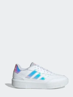 adidas White Off Courtblock Bold Trainers
