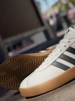 adidas White Off VL Court 3.0 Trainers