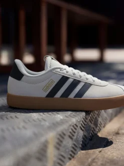 adidas White Off VL Court 3.0 Trainers