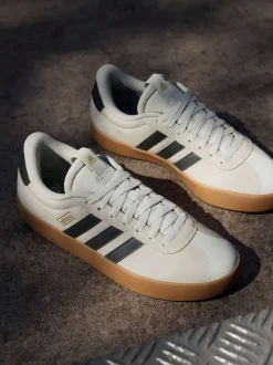 adidas White Off VL Court 3.0 Trainers