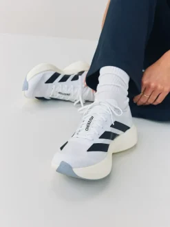 adidas White/Black Adizero Evo Sl Running Trainers