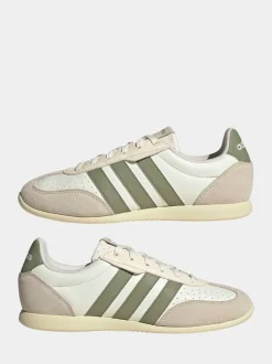 adidas White/Green Barreda Lo Trainers