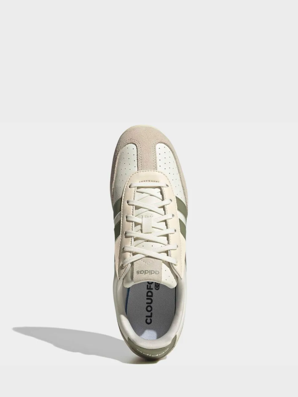 adidas White/Green Barreda Lo Trainers