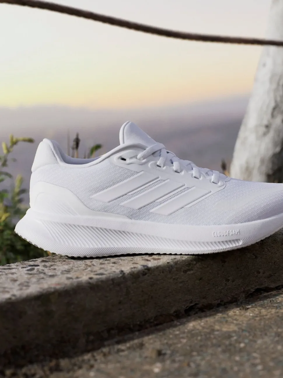 adidas White/Grey Grand Court Trainers