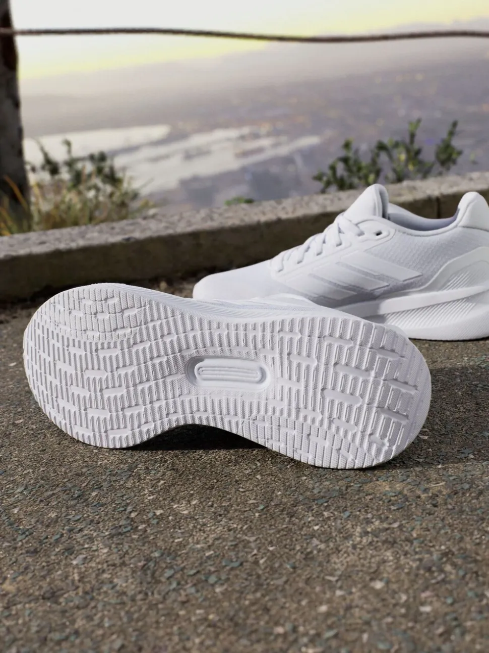 adidas White/Grey Grand Court Trainers
