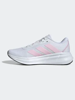 adidas White/Pink Galaxy 7 Trainers