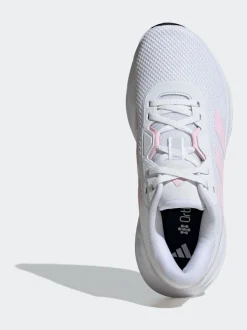adidas White/Pink Galaxy 7 Trainers
