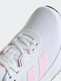 adidas White/Pink Galaxy 7 Trainers