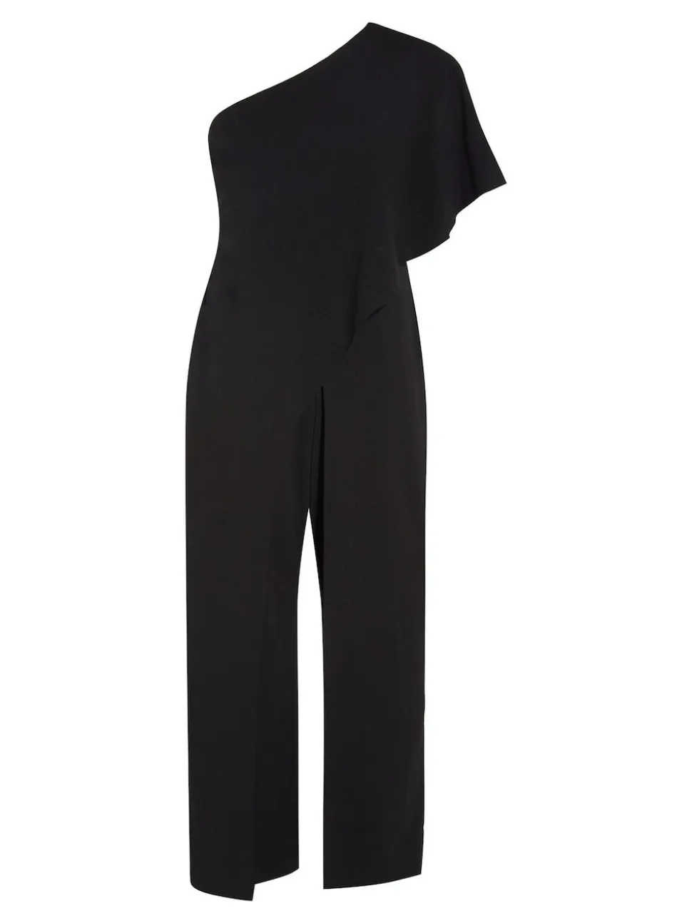 Adrianna Papell Black One Shoulder Jumpsuit