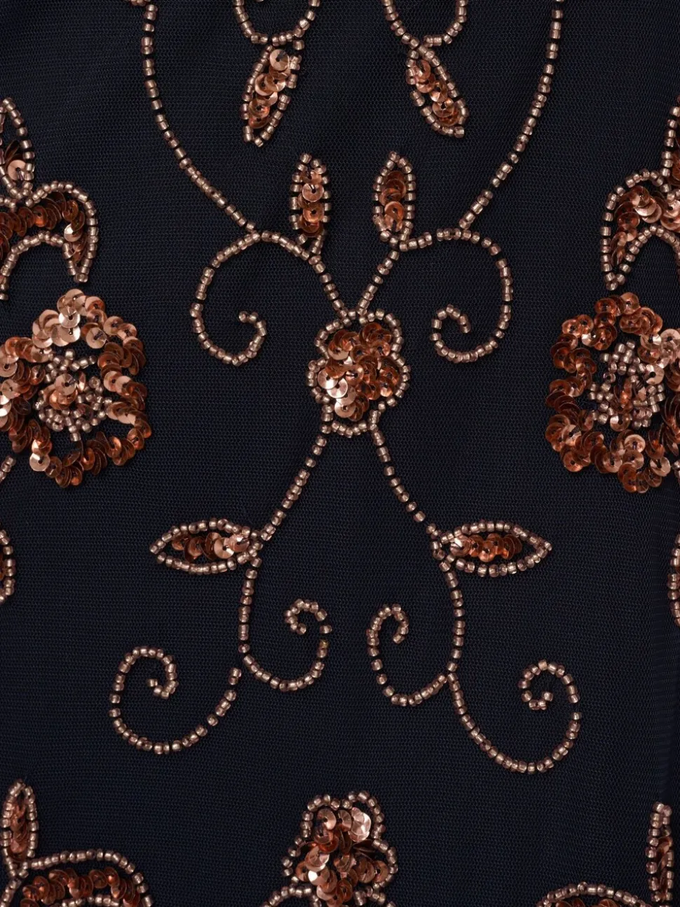Adrianna Papell Black Studio Beaded Blouson Long Dress