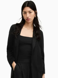 AllSaints Black Aleida Blazer