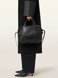 AllSaints Black Ares G Compact Cross-Body Bag