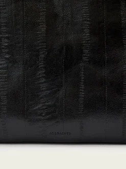 AllSaints Black Bettina Eel Clutch