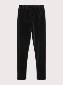 AllSaints Black Cora Velvet Leggings