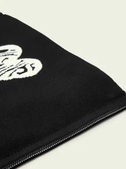 AllSaints Black Izzy Heart Clutch