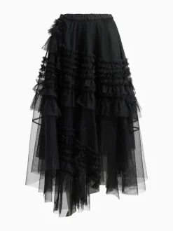 AllSaints Black Jen Tulle Skirt