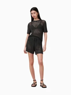 AllSaints Black Paloma Shorts