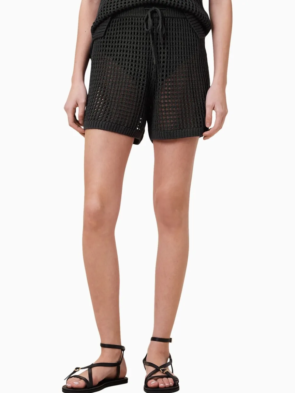 AllSaints Black Paloma Shorts
