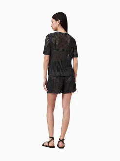AllSaints Black Paloma Shorts