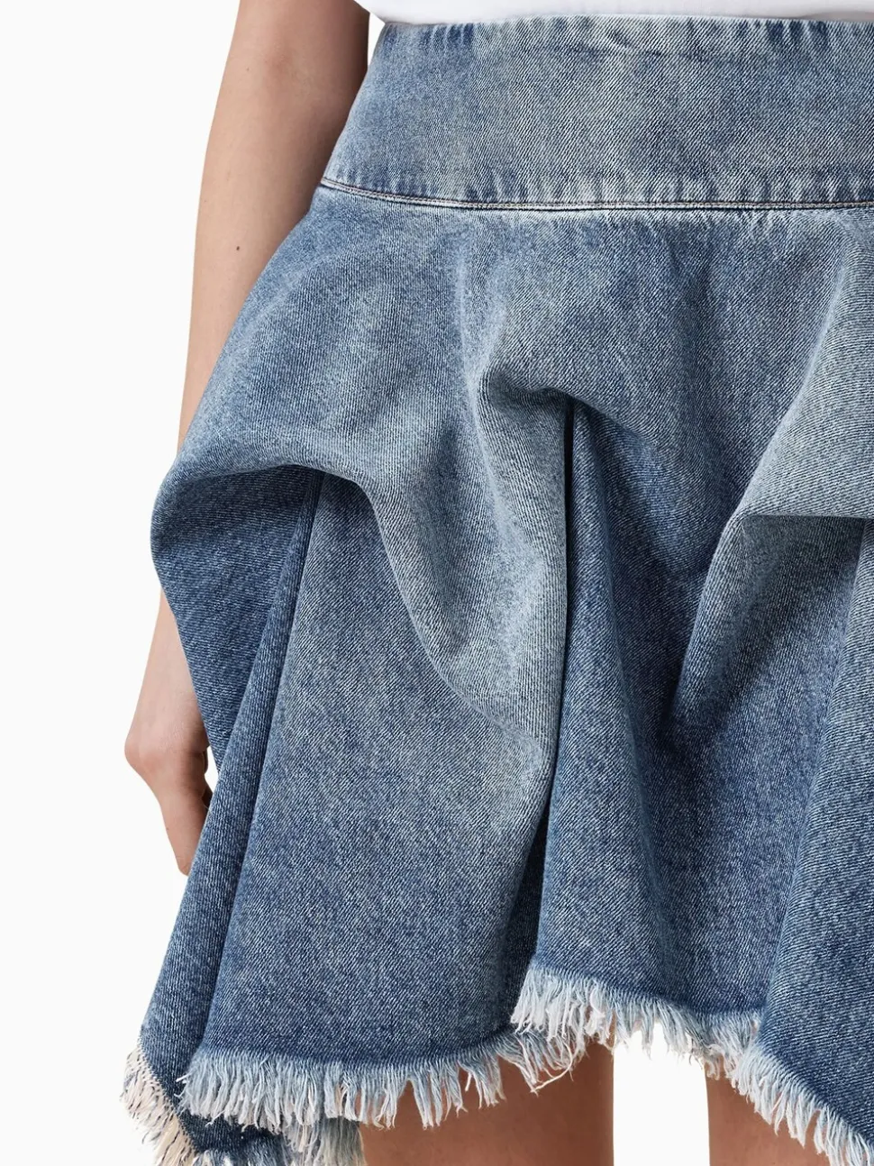 AllSaints Blue Crissy Denim 100% Cotton Skirt