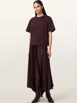 AllSaints Red Jax Skirt