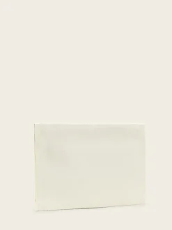 AllSaints White Izzy Heart Clutch