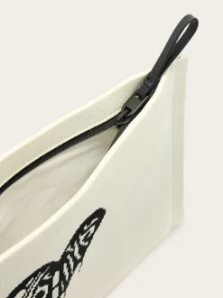 AllSaints White Izzy Heart Clutch