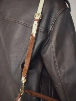 Animal Leather Scooped Hand Held Bag