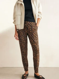 Animal Print Jersey Joggers