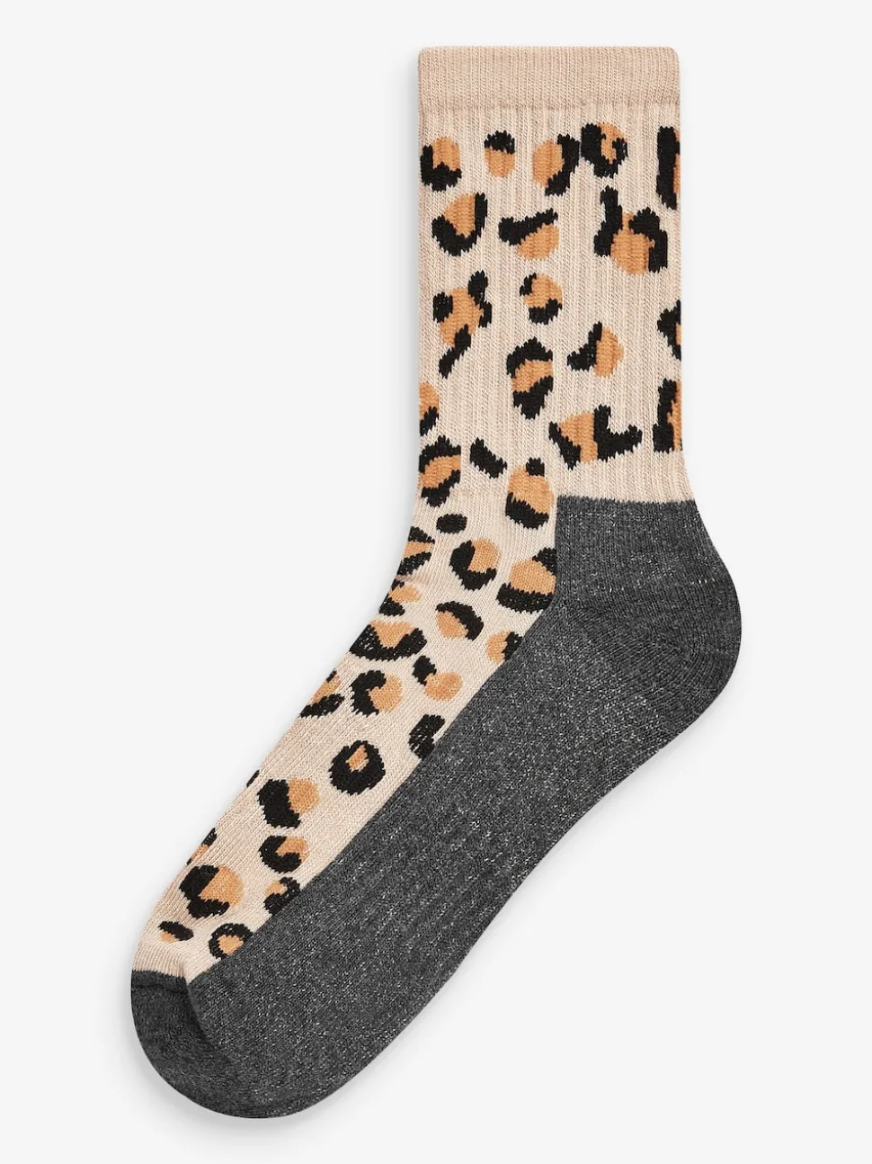 Animal Print Next Active Sports Walking Ankle Socks 2 Pack