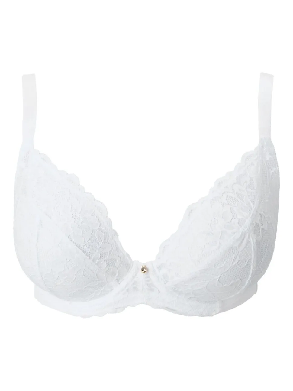 Ann Summers Black & White DD+ Non Pad Plunge Sexy Lace Underwired Bras 2 Pack