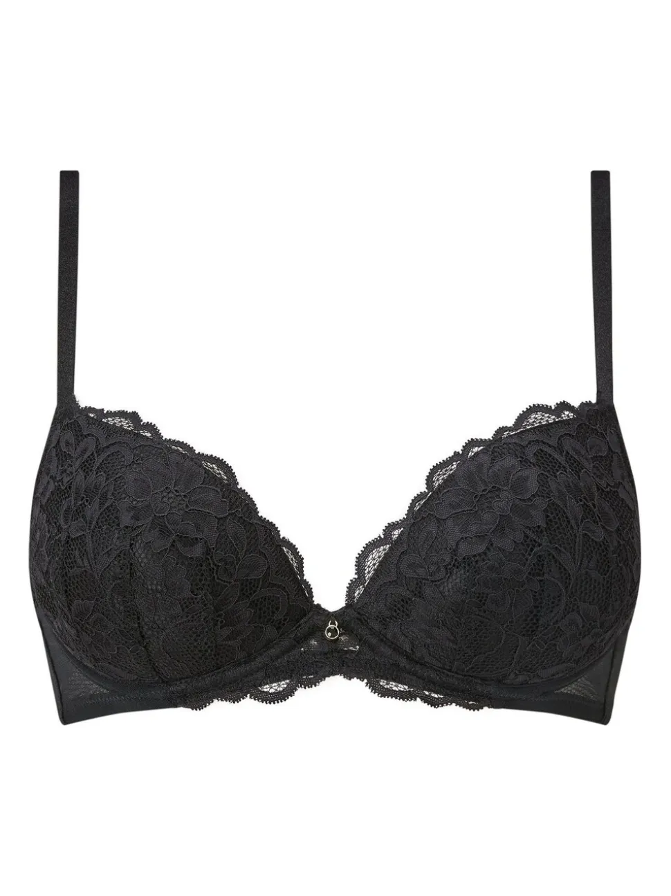 Ann Summers Black & White Pad Plunge Sexy Lace Underwired Bras 2 Pack