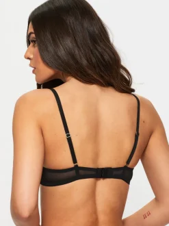 Ann Summers Black Pad Balcony Sexy Lace Underwired Bras 2 Pack