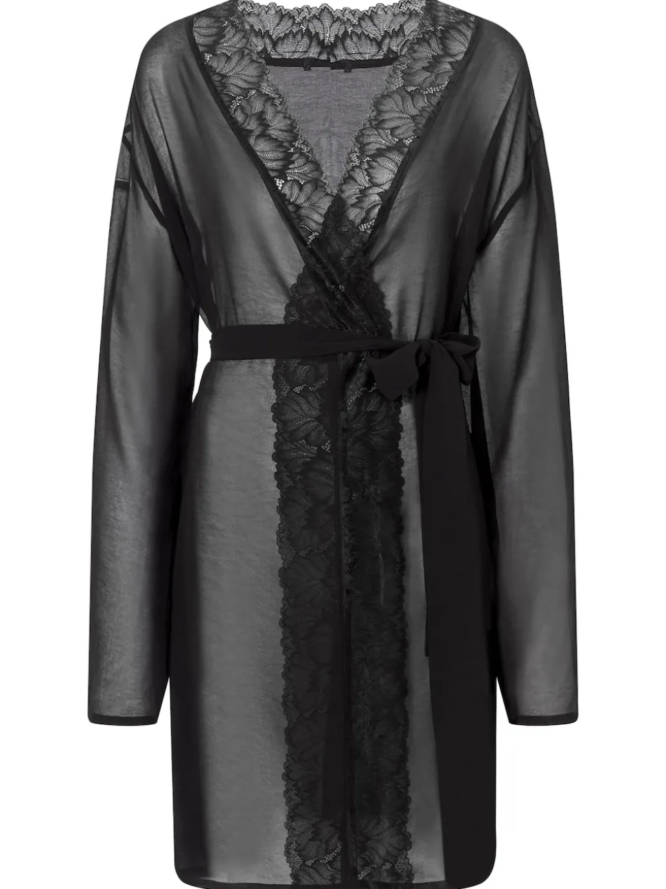 Ann Summers Black The Promising Chiffon Robe