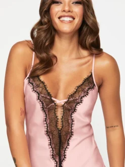 Ann Summers Pale Pink Cherryann Satin Chemise Slip Nightie