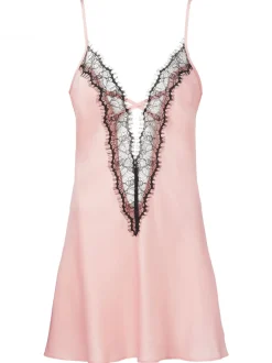 Ann Summers Pale Pink Cherryann Satin Chemise Slip Nightie