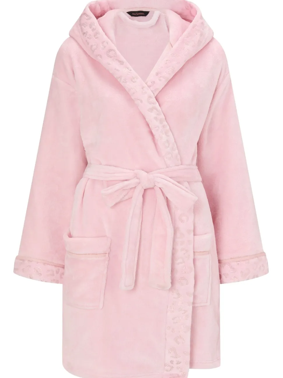 Ann Summers Pink Signature Sparkle Fluffy Robe