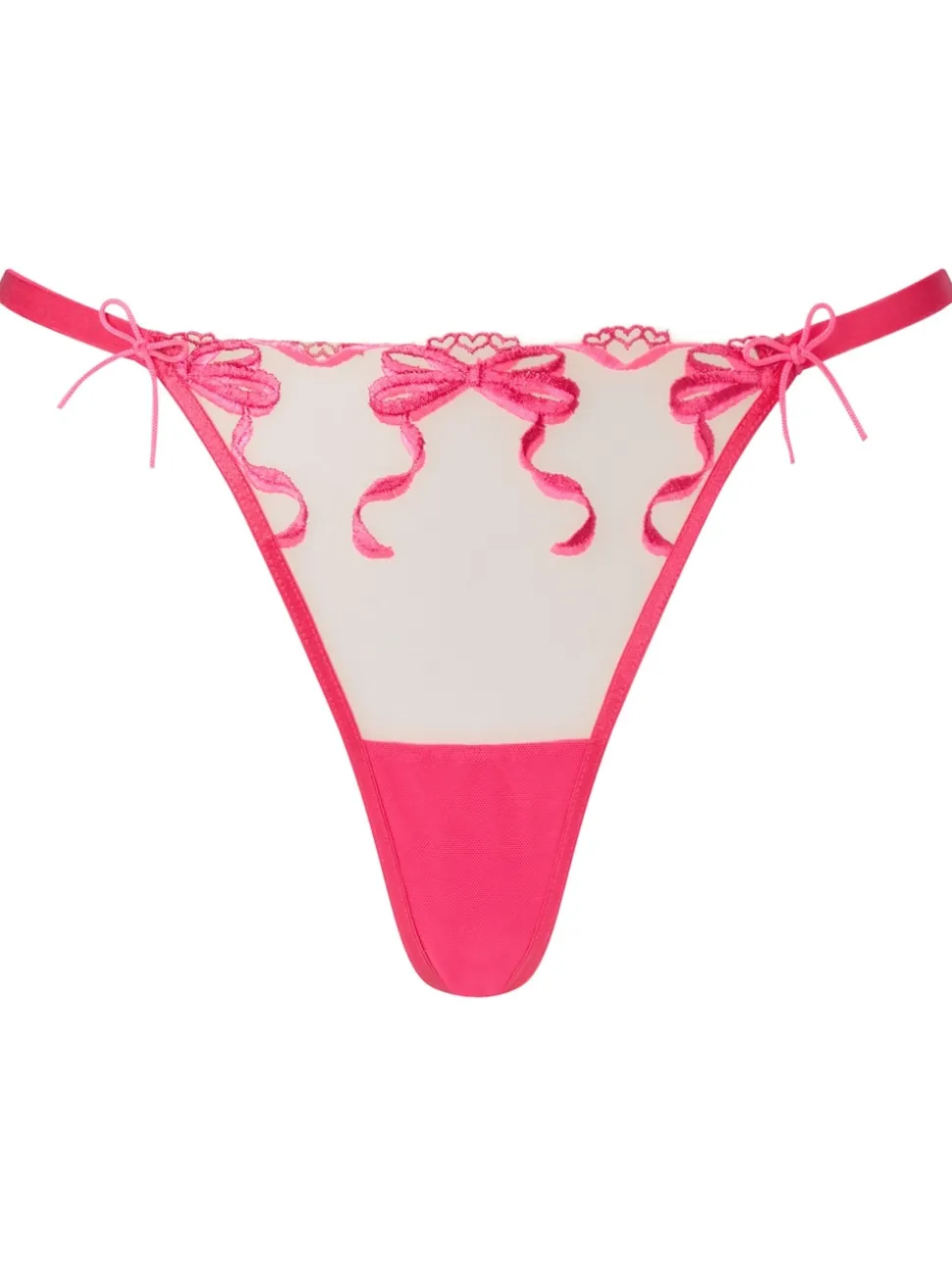 Ann Summers Pink Thong Bound By Love High Waist Brazilian Knickers
