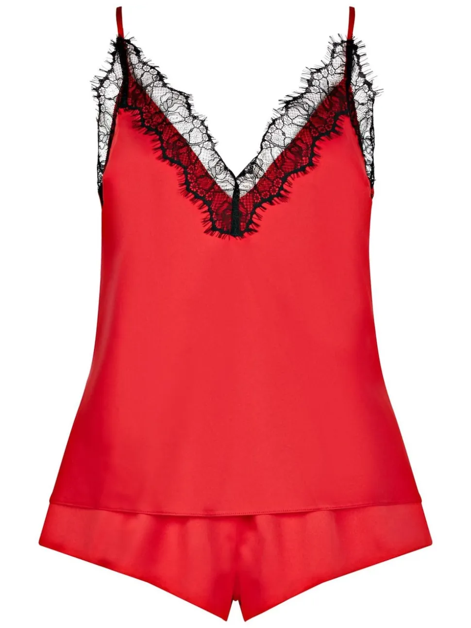 Ann Summers Red Cerise Satin Cami Set