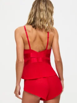 Ann Summers Red Gracious Lace & Mesh Cami Pyjamas Set