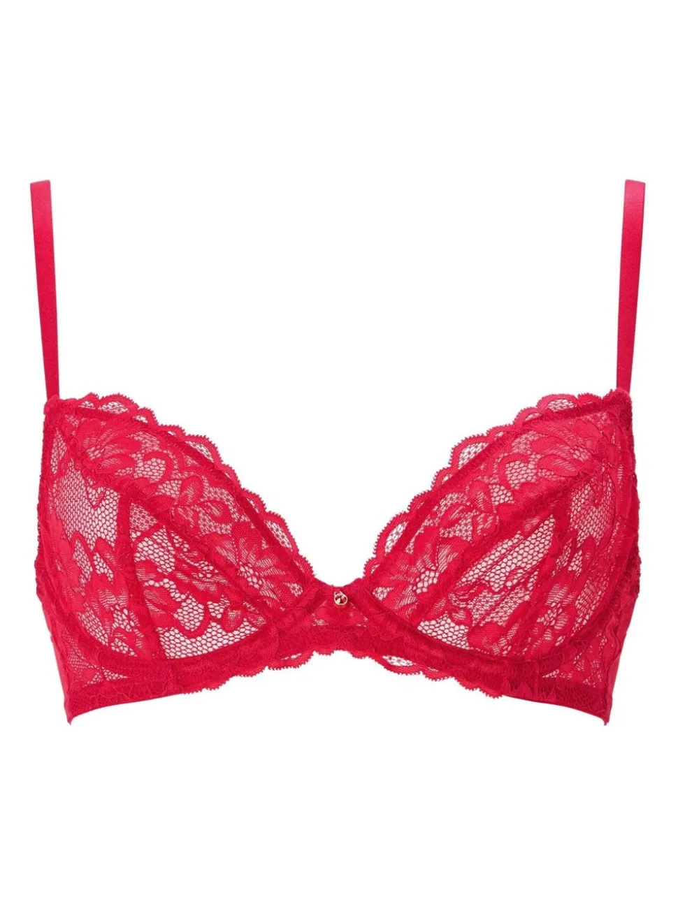 Ann Summers Red Non Pad Plunge Sexy Lace Bra