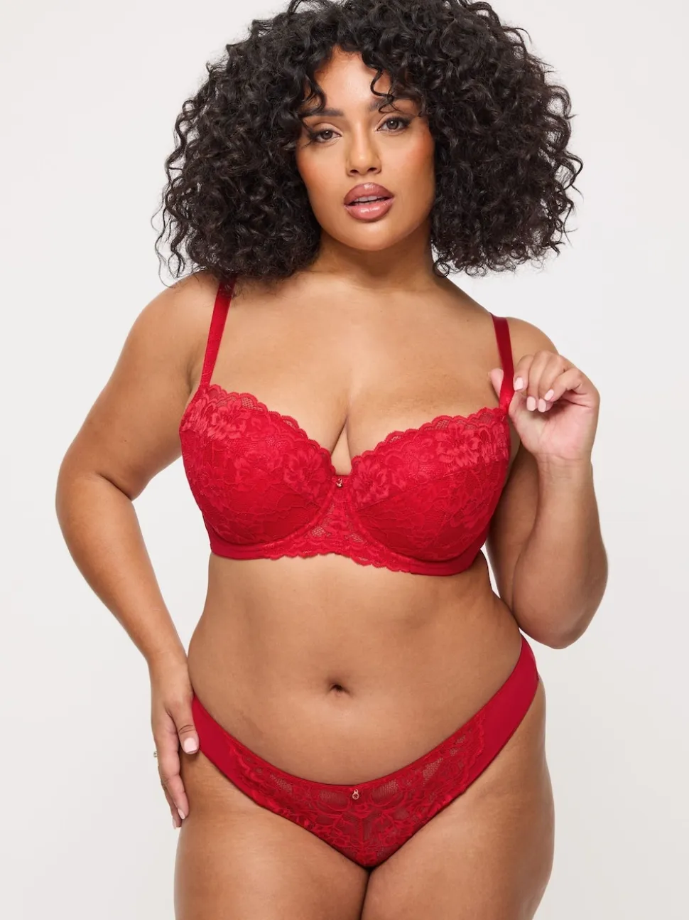 Ann Summers Red Pad Balcony Sexy Lace Underwired Bra