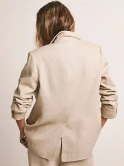 Anthology By JD Williams Natural Premium 100% Linen Blazer