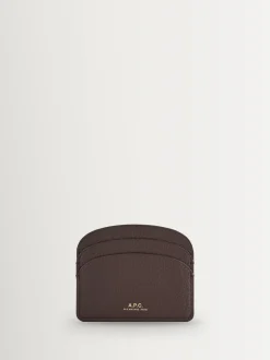 A.P.C. Brown Half-Moon Card Holder