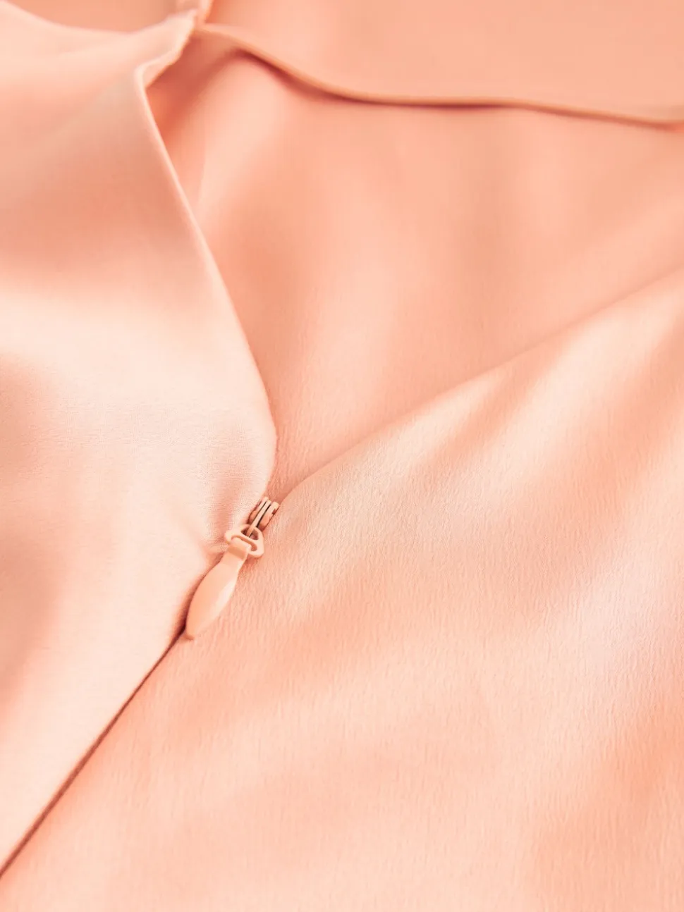 Apricot Satin Cowl Neck Wedding Guest Bridesmaid Maxi Dress