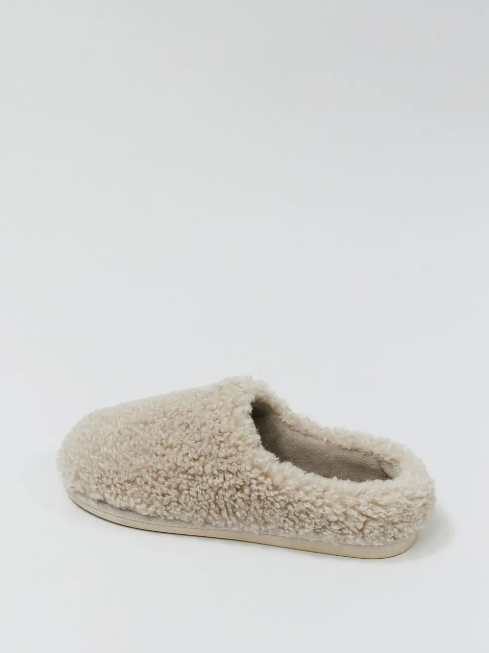 Aruelle Amy High Back Fluffy Cream Slippers