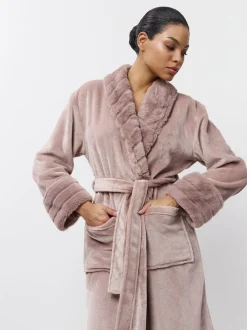 Aruelle Demi Full Length Pink Soft Textured Robe