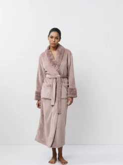 Aruelle Demi Full Length Pink Soft Textured Robe